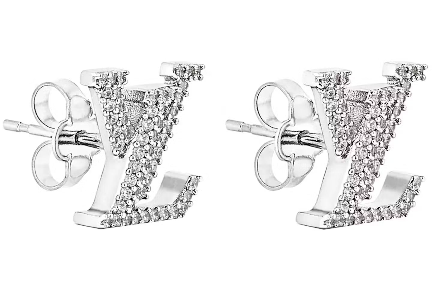 Pre-owned Louis Vuitton Crystal Iconic stud earrings