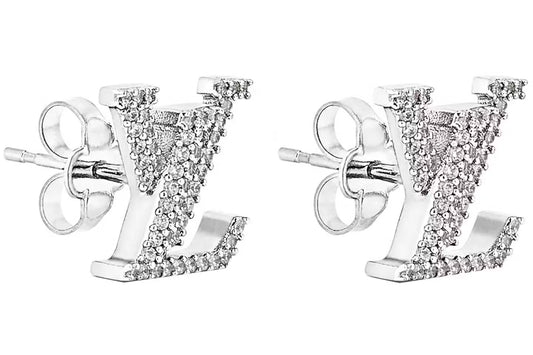 Pre-owned Louis Vuitton Crystal Iconic stud earrings