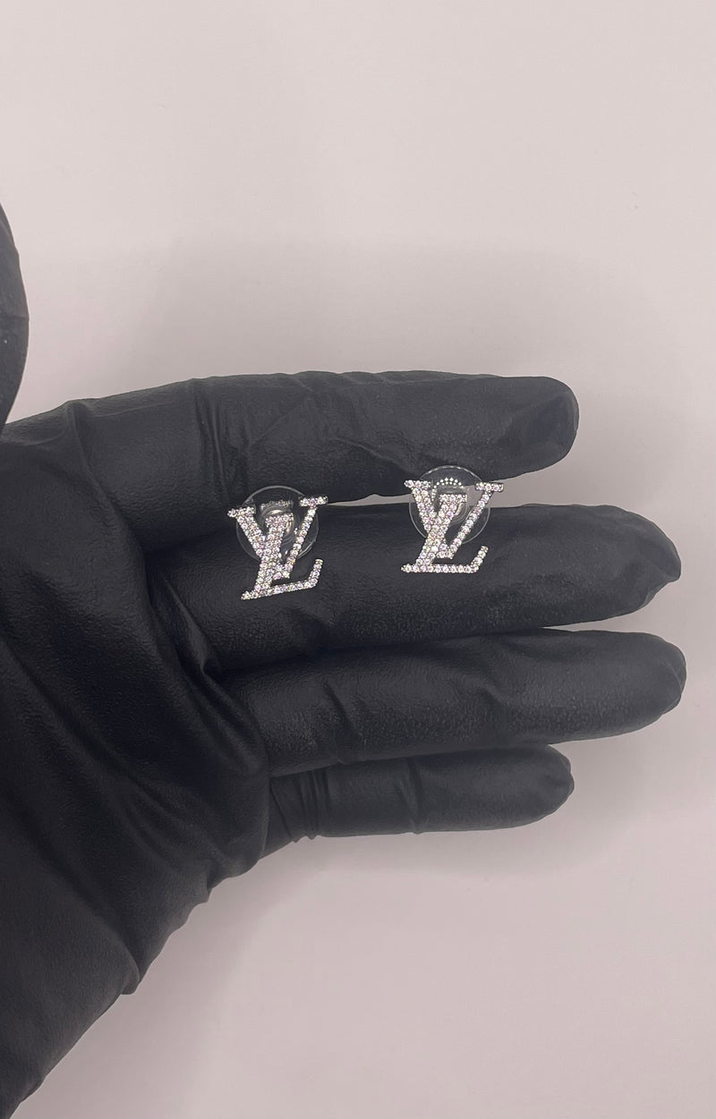 Pre-owned Louis Vuitton Crystal Iconic stud earrings